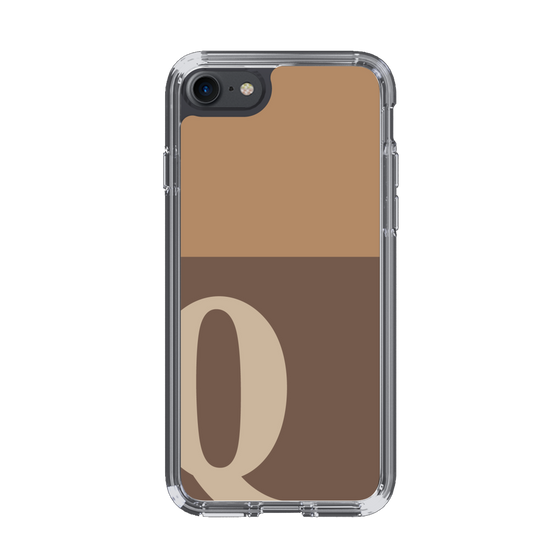 Slim Protection Case［ Original - initial two tone - Q brown ］