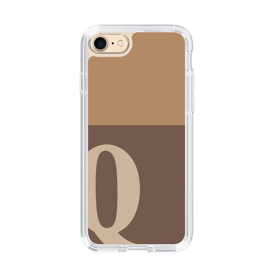 Slim Protection Case［ Original - initial two tone - Q brown ］