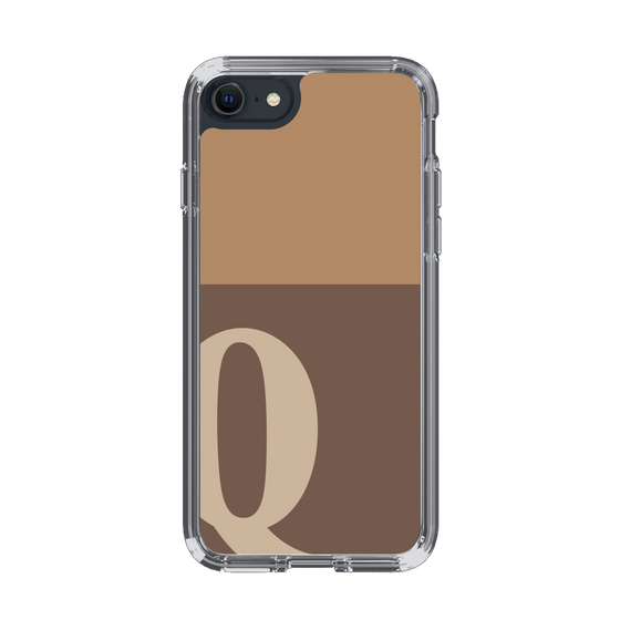 Slim Protection Case［ Original - initial two tone - Q brown ］