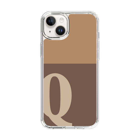 Slim Protection Case［ Original - initial two tone - Q brown ］