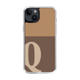 Slim Protection Case［ Original - initial two tone - Q brown ］