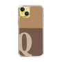 Slim Protection Case［ Original - initial two tone - Q brown ］