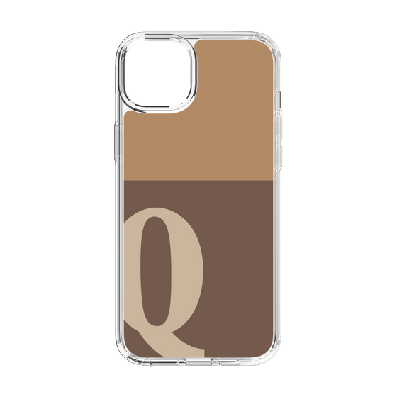 Slim Protection Case［ Original - initial two tone - Q brown ］