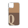 Slim Protection Case［ Original - initial two tone - Q brown ］