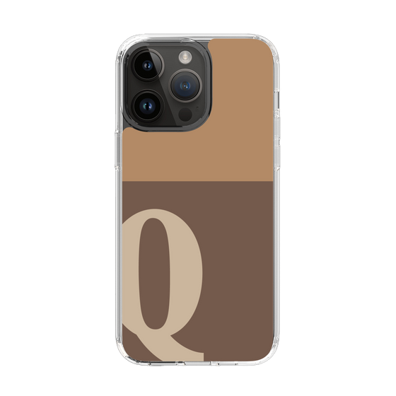 Slim Protection Case［ Original - initial two tone - Q brown ］