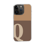 Slim Protection Case［ Original - initial two tone - Q brown ］