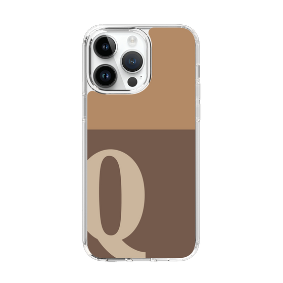 Slim Protection Case［ Original - initial two tone - Q brown ］