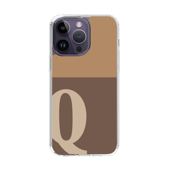 Slim Protection Case［ Original - initial two tone - Q brown ］