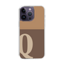 Slim Protection Case［ Original - initial two tone - Q brown ］