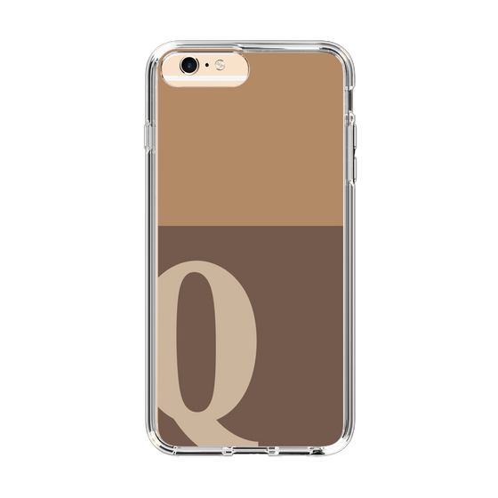 Slim Protection Case［ Original - initial two tone - Q brown ］