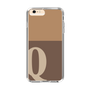 Slim Protection Case［ Original - initial two tone - Q brown ］