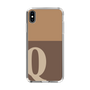 Slim Protection Case［ Original - initial two tone - Q brown ］