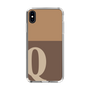 Slim Protection Case［ Original - initial two tone - Q brown ］
