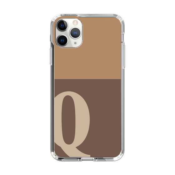 Slim Protection Case［ Original - initial two tone - Q brown ］