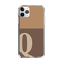 Slim Protection Case［ Original - initial two tone - Q brown ］