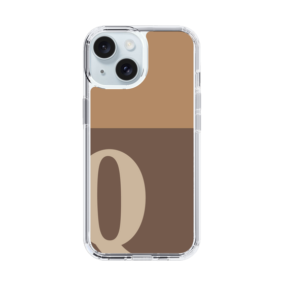 Slim Protection Case［ Original - initial two tone - Q brown ］