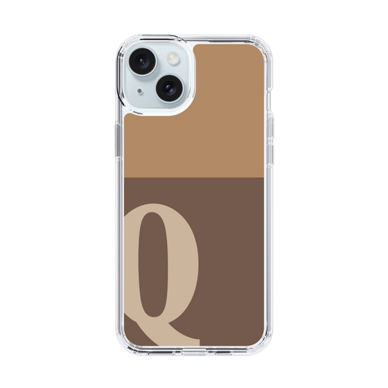 Slim Protection Case［ Original - initial two tone - Q brown ］