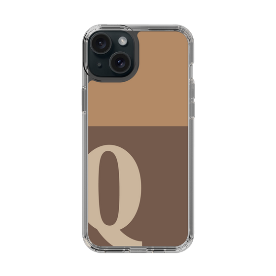 Slim Protection Case［ Original - initial two tone - Q brown ］