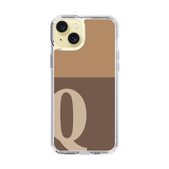 Slim Protection Case［ Original - initial two tone - Q brown ］