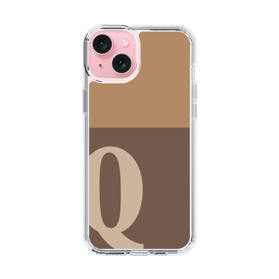 Slim Protection Case［ Original - initial two tone - Q brown ］