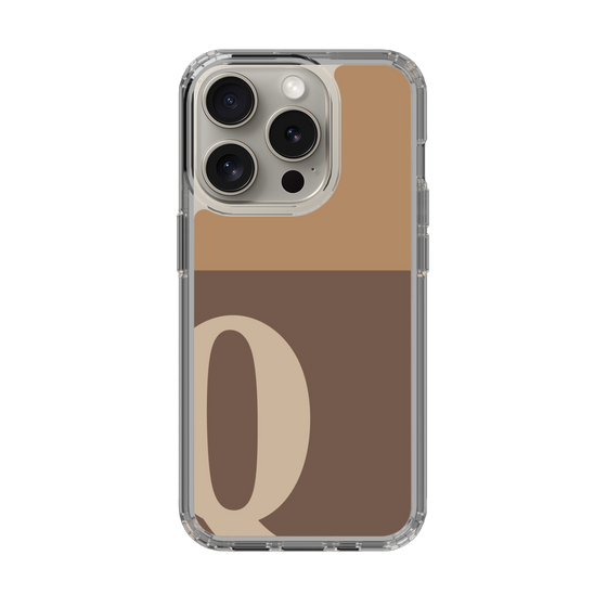 Slim Protection Case［ Original - initial two tone - Q brown ］