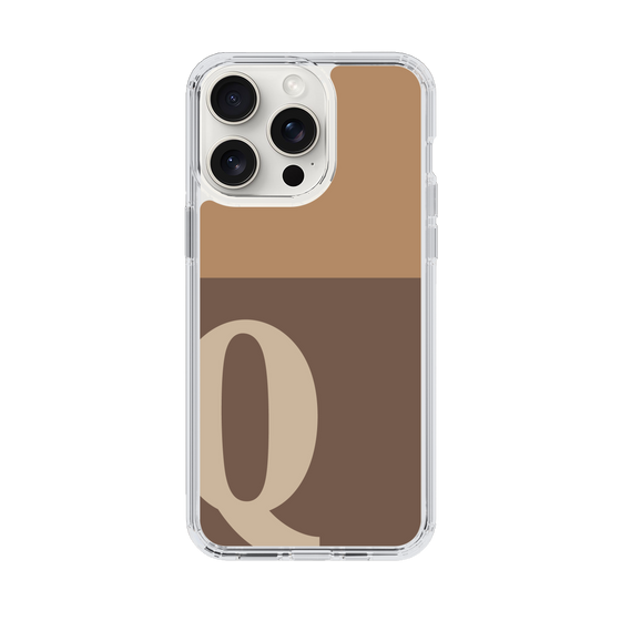 Slim Protection Case［ Original - initial two tone - Q brown ］
