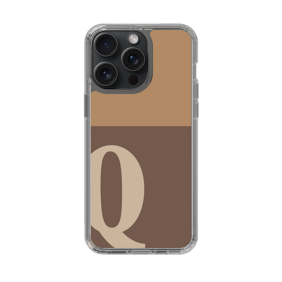 Slim Protection Case［ Original - initial two tone - Q brown ］