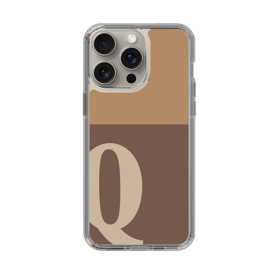 Slim Protection Case［ Original - initial two tone - Q brown ］