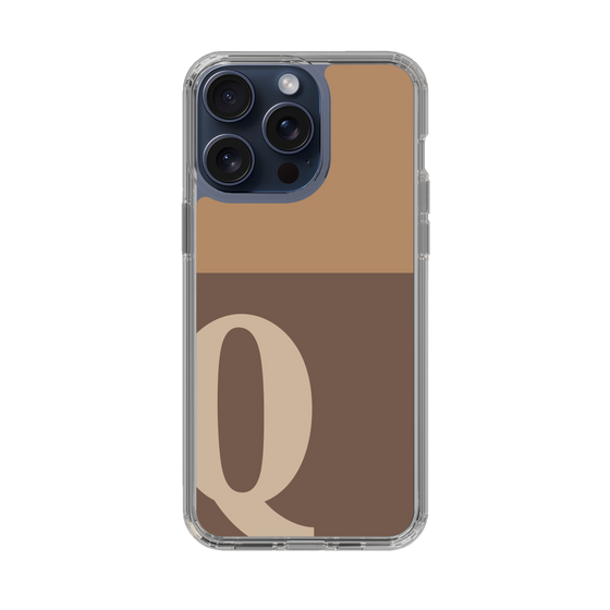 Slim Protection Case［ Original - initial two tone - Q brown ］