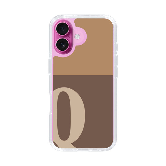 Slim Protection Case［ オリジナル - initial two tone - Q brown ］