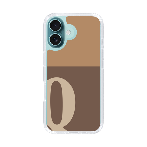 Slim Protection Case［ オリジナル - initial two tone - Q brown ］