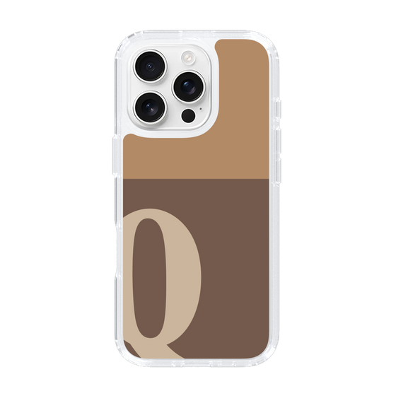 Slim Protection Case［ オリジナル - initial two tone - Q brown ］