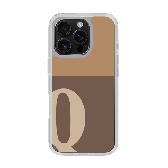 Slim Protection Case［ オリジナル - initial two tone - Q brown ］