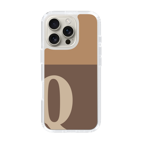 Slim Protection Case［ オリジナル - initial two tone - Q brown ］