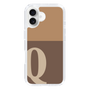Slim Protection Case［ オリジナル - initial two tone - Q brown ］