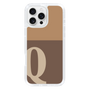 Slim Protection Case［ オリジナル - initial two tone - Q brown ］
