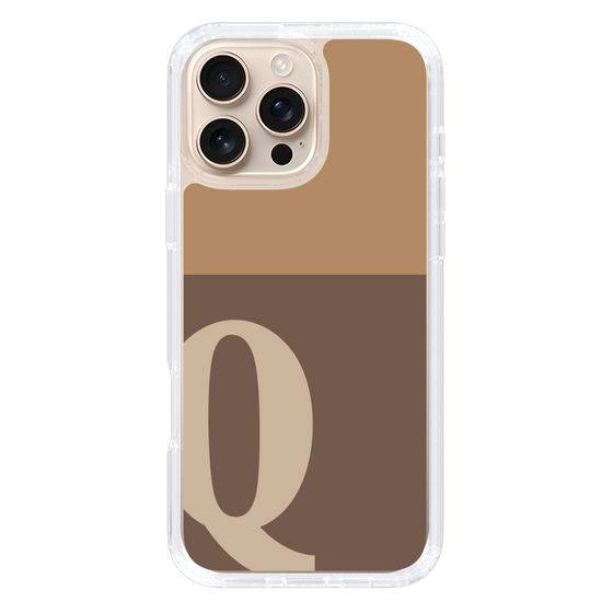 Slim Protection Case［ オリジナル - initial two tone - Q brown ］