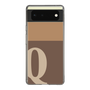 Slim Protection Case［ Original - initial two tone - Q brown ］
