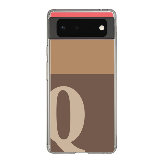 Slim Protection Case［ Original - initial two tone - Q brown ］