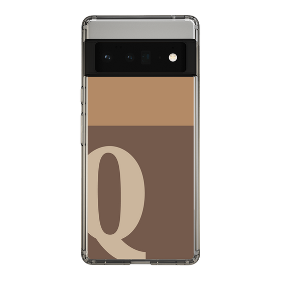 Slim Protection Case［ Original - initial two tone - Q brown ］