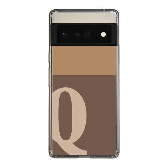 Slim Protection Case［ Original - initial two tone - Q brown ］