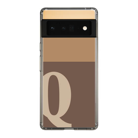 Slim Protection Case［ Original - initial two tone - Q brown ］
