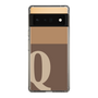 Slim Protection Case［ Original - initial two tone - Q brown ］