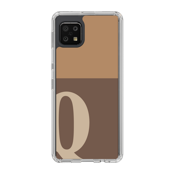 Slim Protection Case［ Original - initial two tone - Q brown ］
