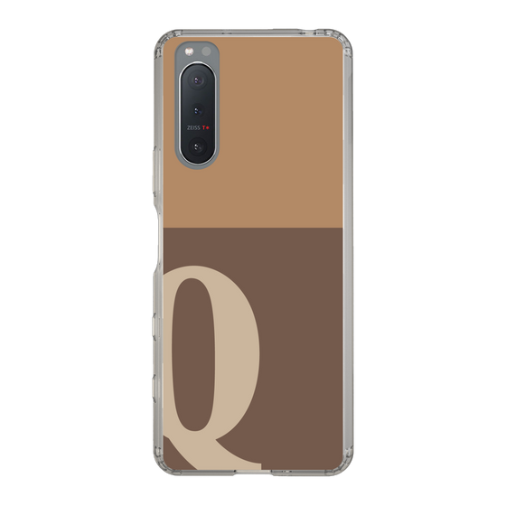 Slim Protection Case［ Original - initial two tone - Q brown ］
