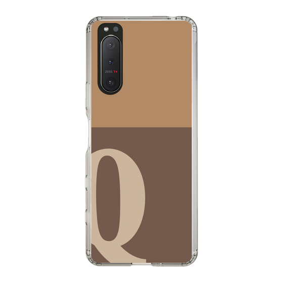 Slim Protection Case［ Original - initial two tone - Q brown ］