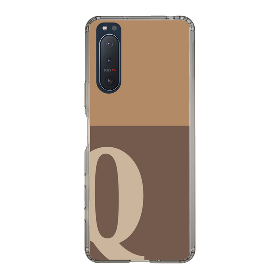 Slim Protection Case［ Original - initial two tone - Q brown ］