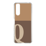 Slim Protection Case［ Original - initial two tone - Q brown ］