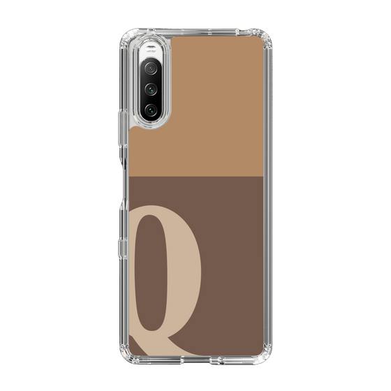 Slim Protection Case［ Original - initial two tone - Q brown ］