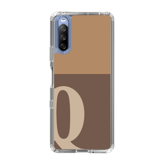 Slim Protection Case［ Original - initial two tone - Q brown ］